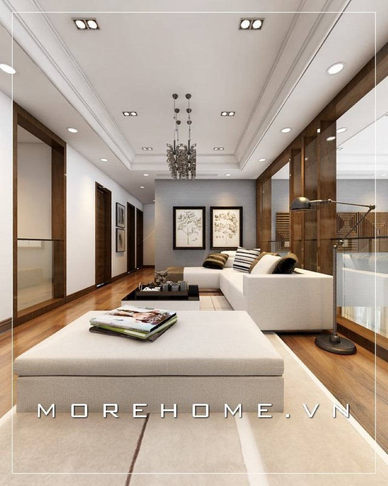 Sofa góc màu trắng